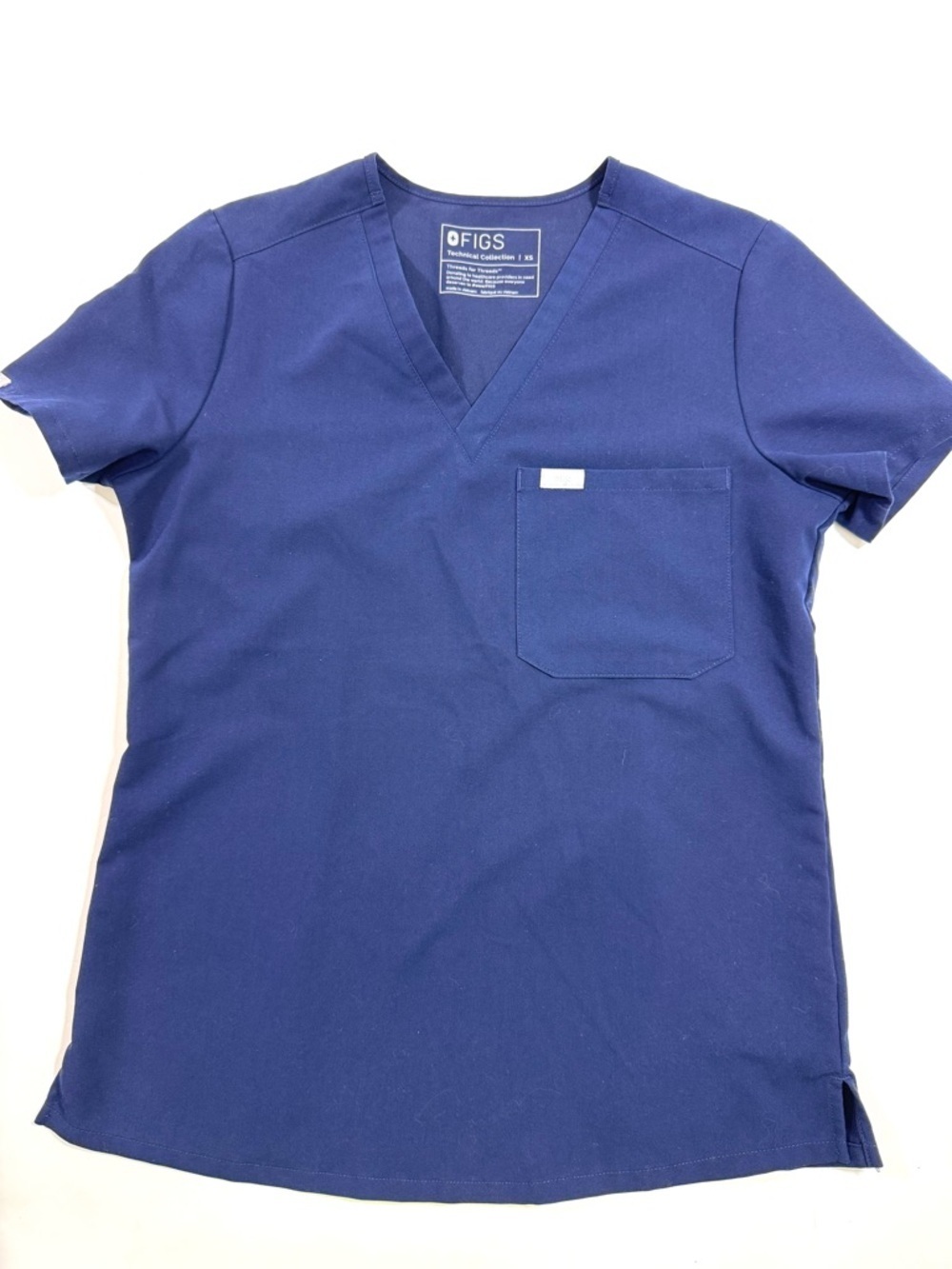 Figs Catarina Scrub Top Blue